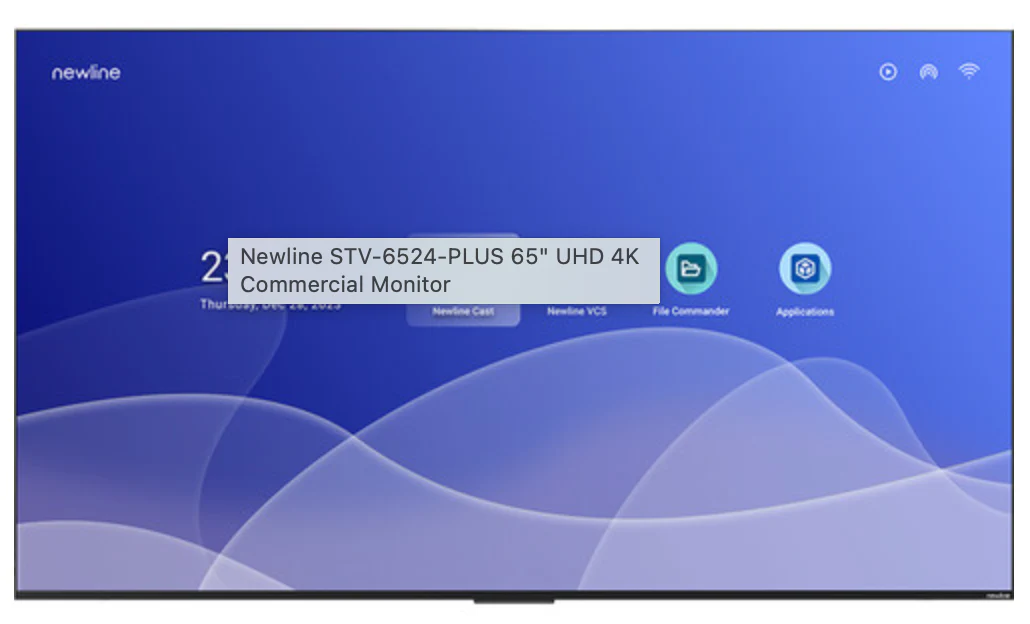 Newline STV-6524-PLUS / UHD 4K Commercial Monitor / Smart Flat Panel Display - Image 2