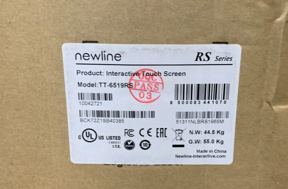 Newline TruTouch TT-6519RS  RS+ Series - 65" LED-backlit LCD display - 4K