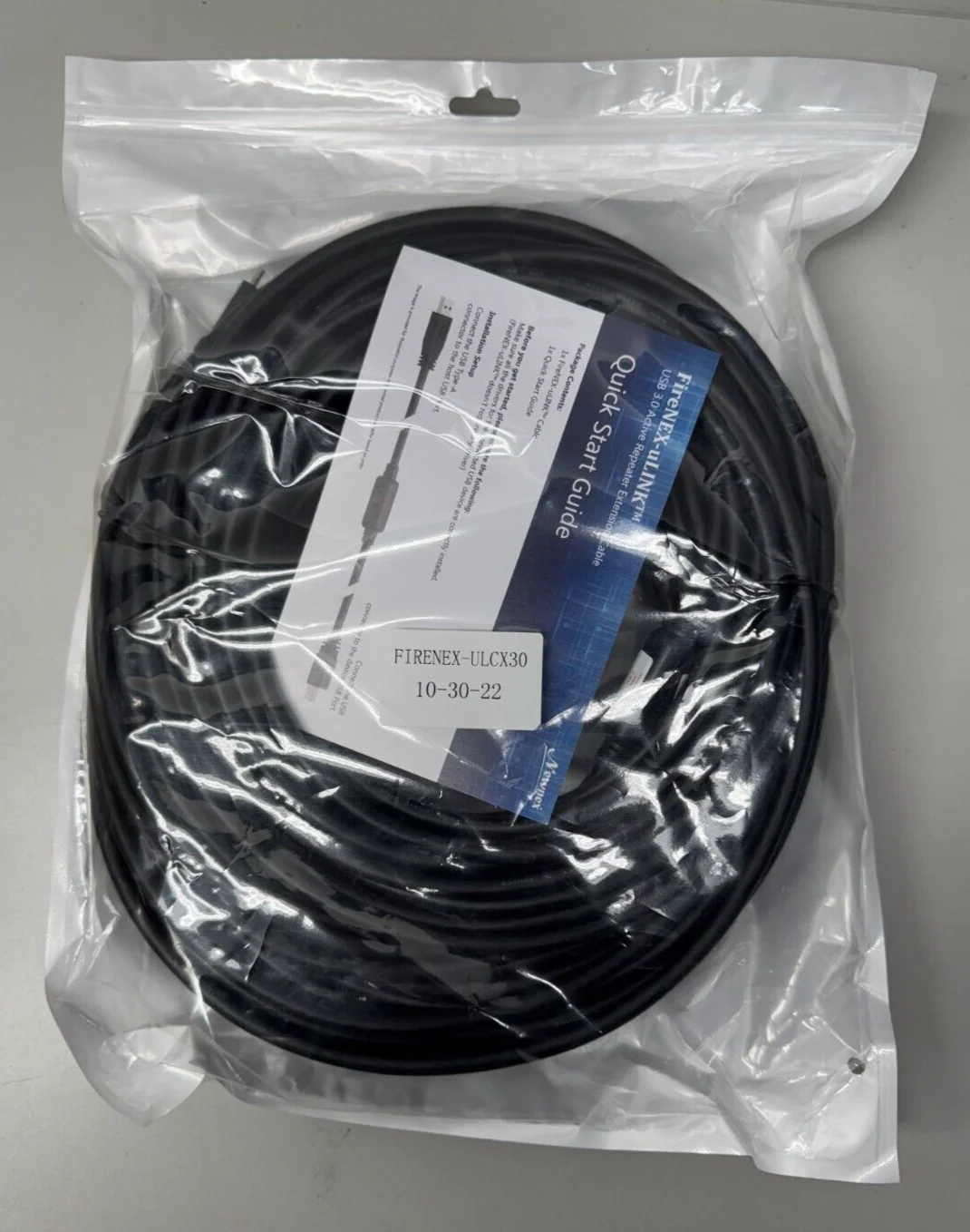 Newnex FireNEX-ULCX30 30m Active USB-C to USB 3.0 Repeater Cable M to M, 5Gbps