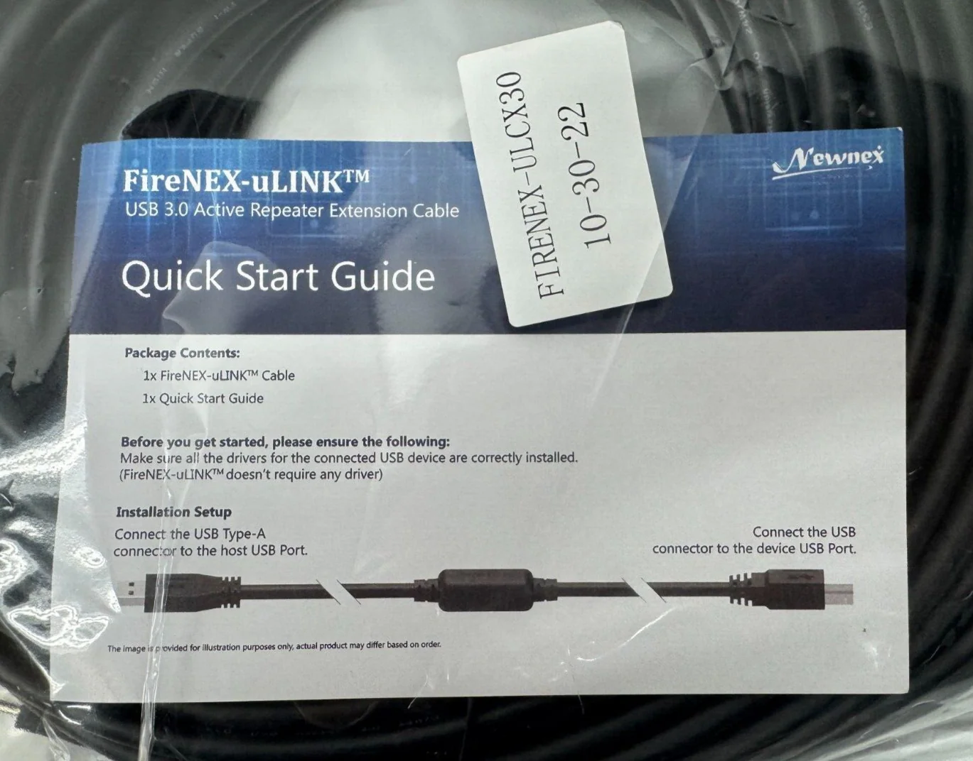 Newnex FireNEX-ULCX30 30m Active USB-C to USB 3.0 Repeater Cable M to M, 5Gbps - Image 2