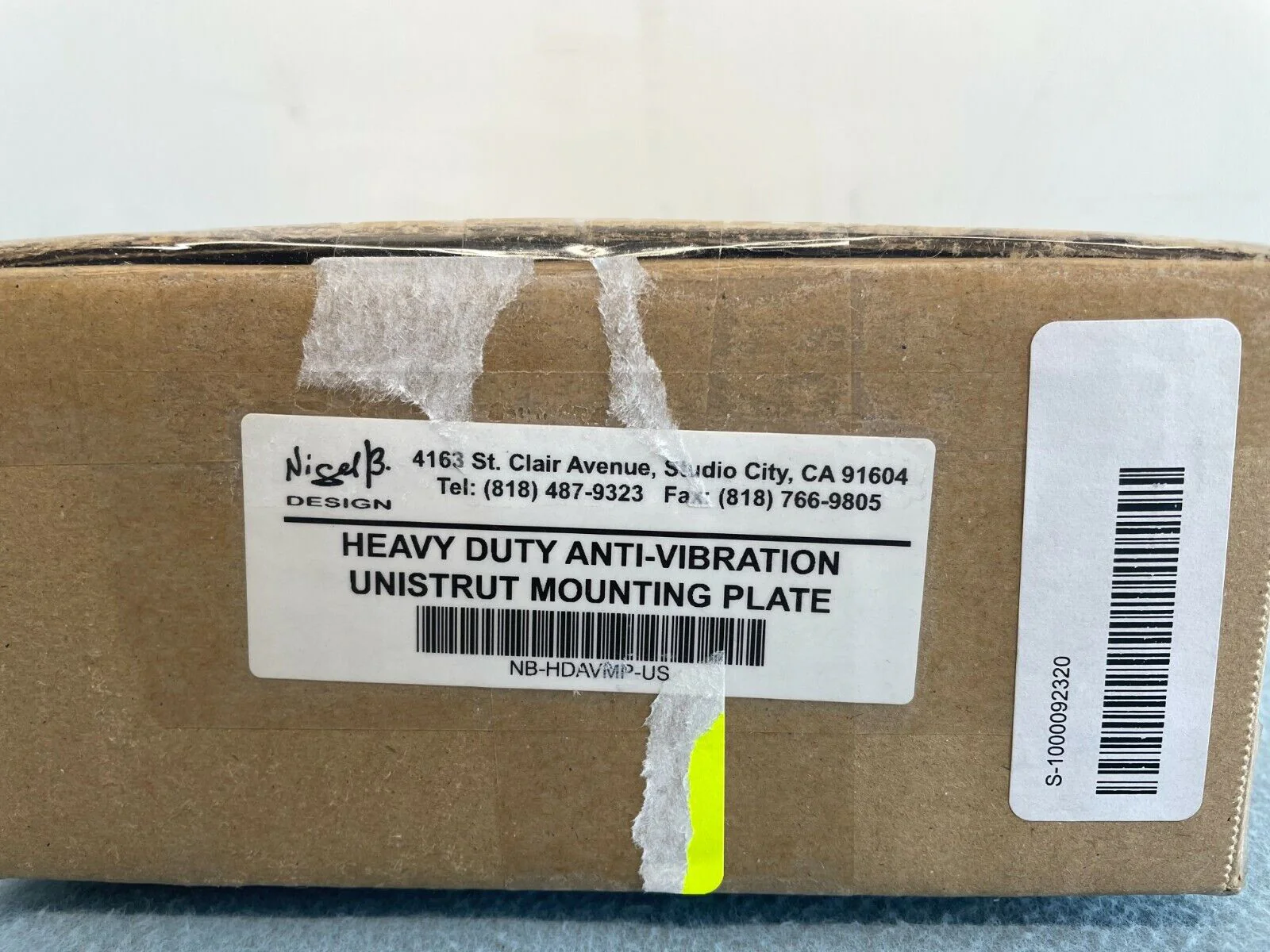 Nigel B Design Heavy duty Anti-Vibration Unistrut Mounting Plate - Image 2