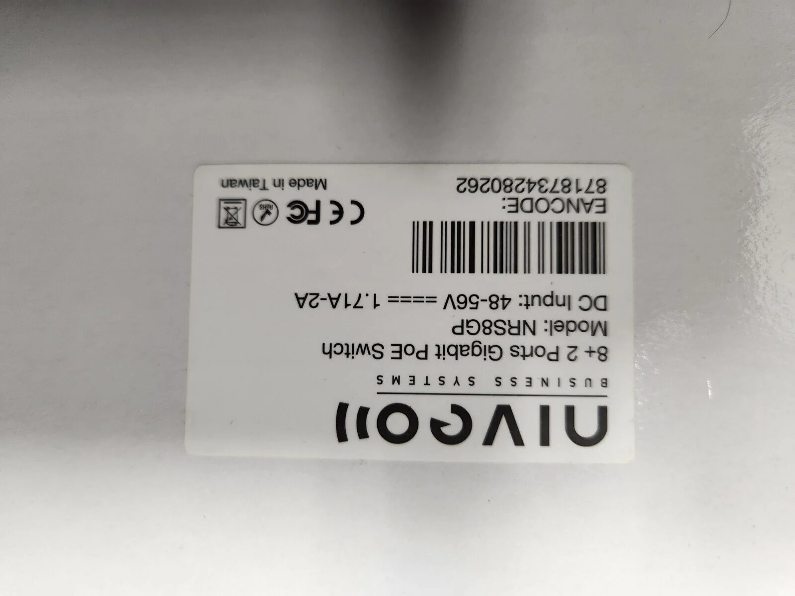 Niveo NRS8GP 8-Port Gigabit PoE Switch with 2 Uplink Ports NEW - Image 3