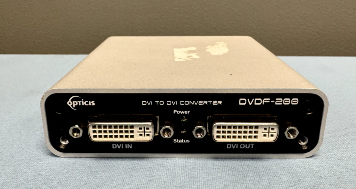 Opticis DVDF-200 DVI to One Fiber DVI Video Format Converter w/ Power Supply - Image 2