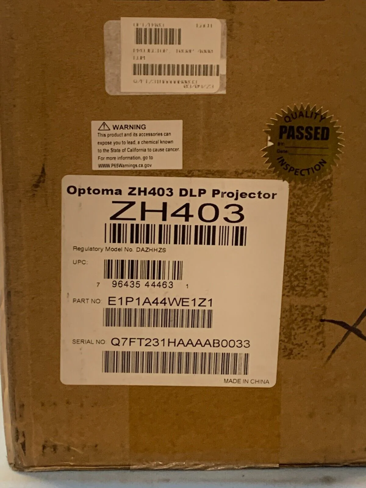 Optoma ZH403 HDR 1080p DLP Professional Laser Projector  - Up To 30,000 Hours - Image 2