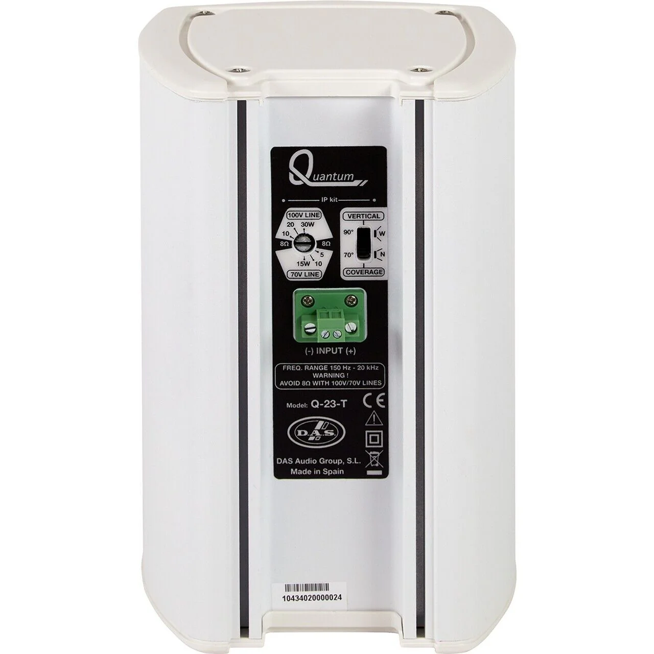 PAIR of DAS Q-23-TW Quantum Series Compact Passive Pro Audio Speaker (White) - Image 5