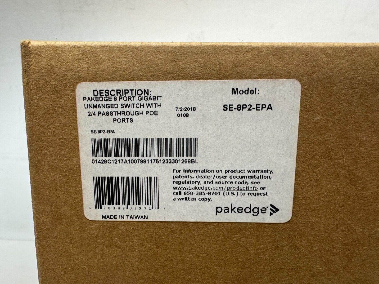 Pakedge SE-8P2-EPA 8 port Gigabit unmanaged Switch w/ 2/4 passthrough PoE Ports - Image 4