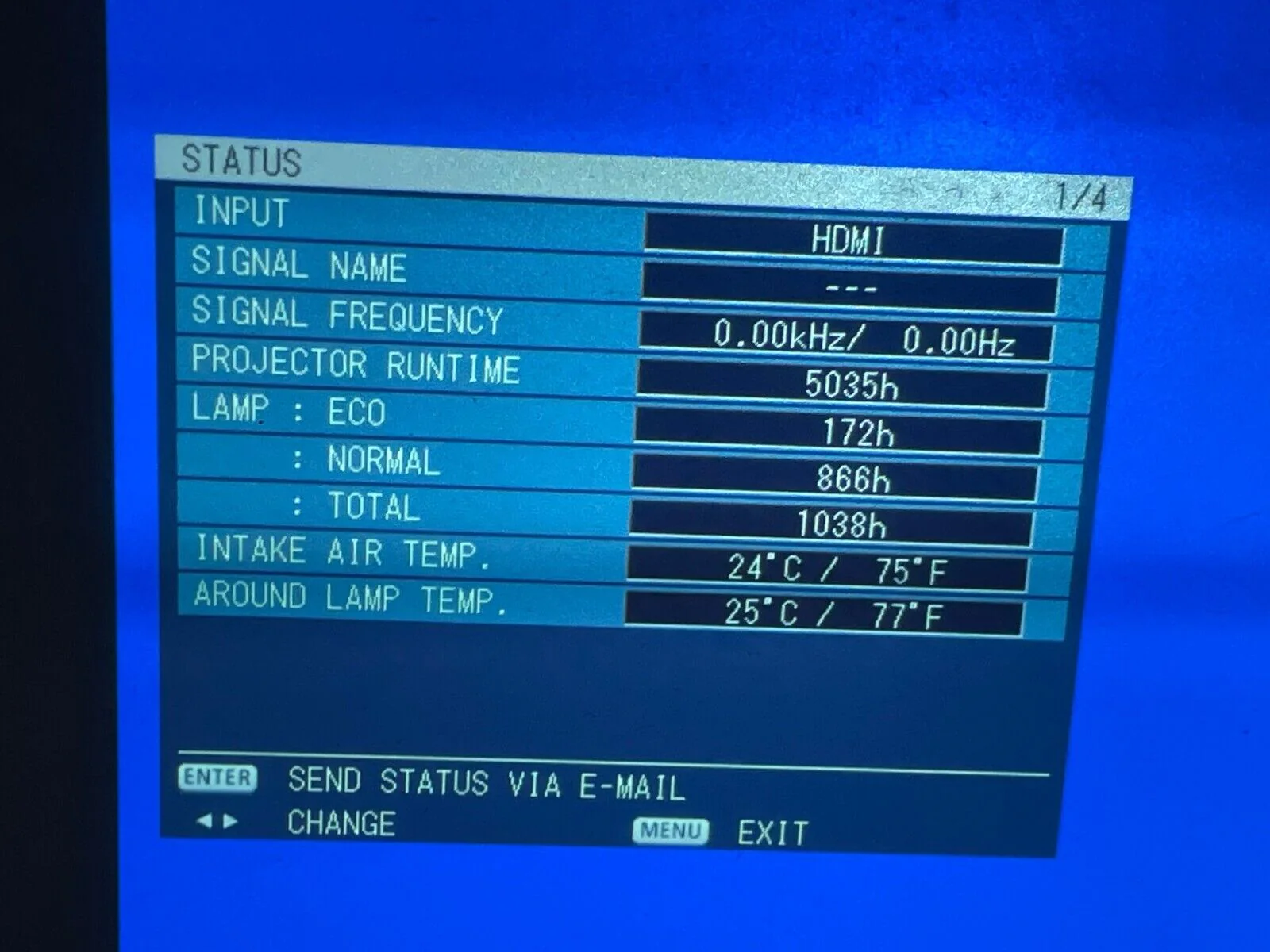 Panasonic PT-EW540 WXGA Large Venue Projector 1038 Lamp Hours - Image 2