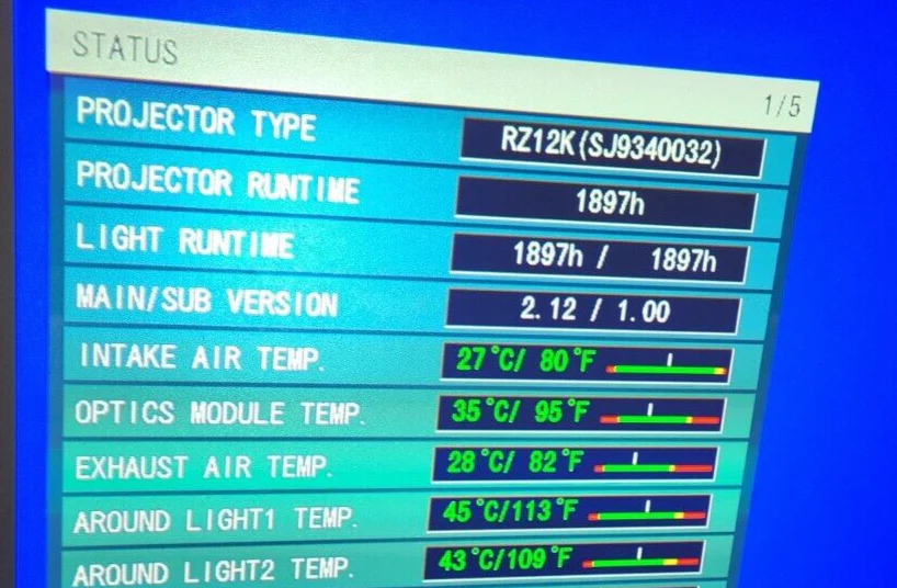 Panasonic PT-RZ12K LASER 3 Chip WUXGA Large Venue Projector 1897Hours 12K Lumen - Image 2