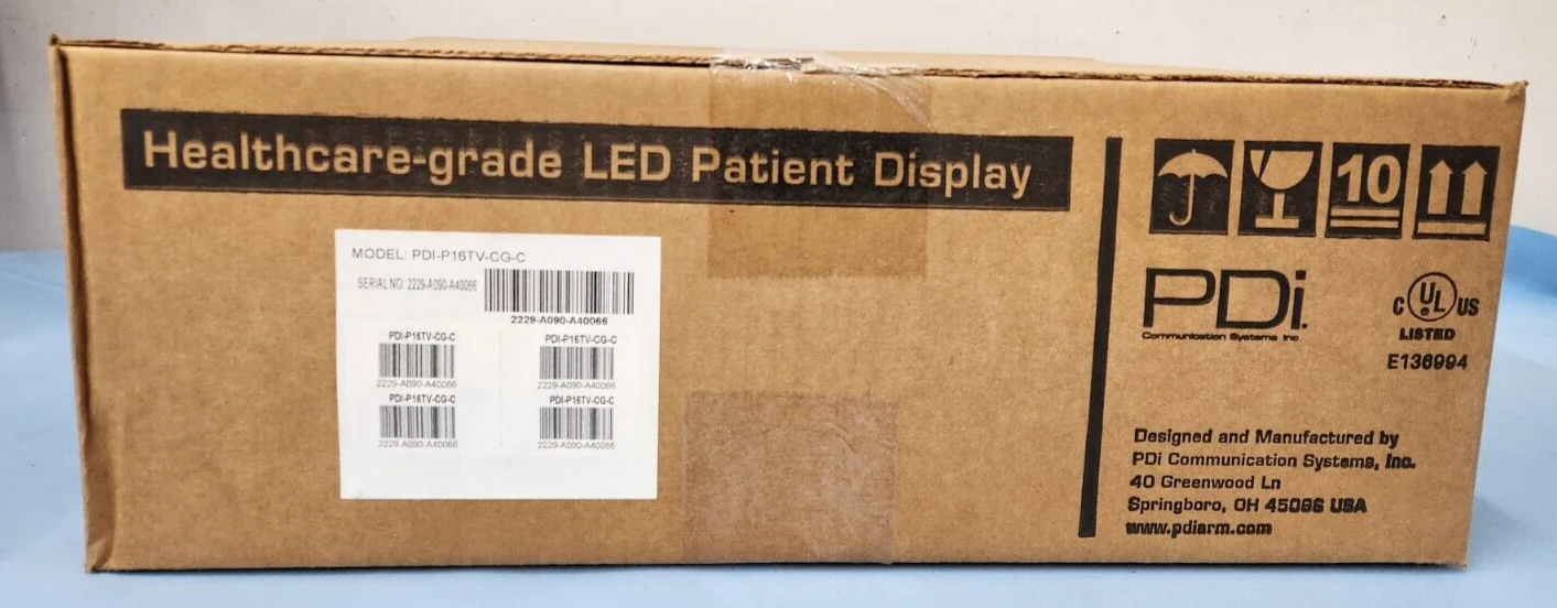 PDi PDI-P16TV-CA-C medTV16 Healthcare LED, Cream. ATSC / Pro:Idiom Tuner - Image 2