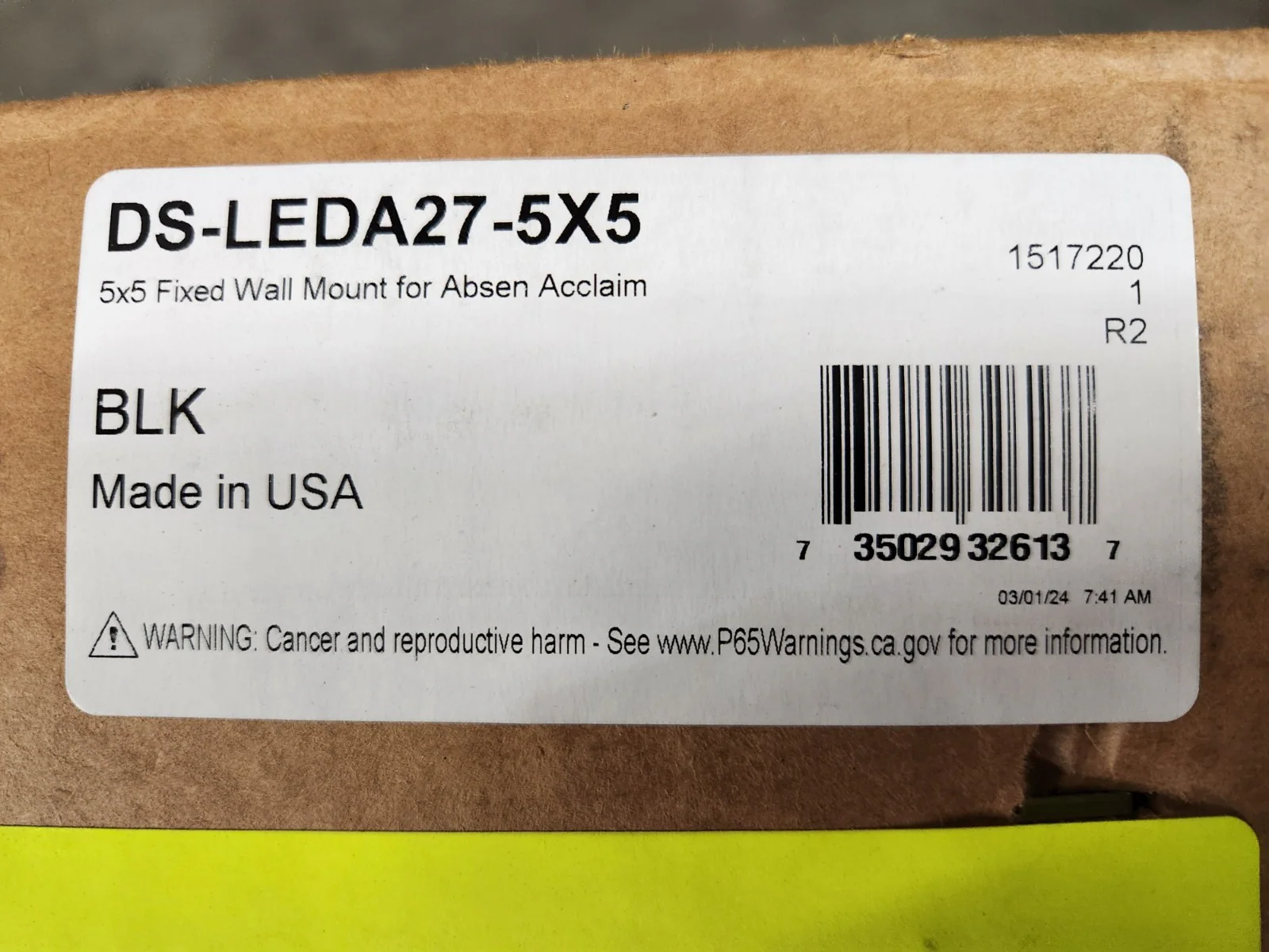 Peerless-AV DS-LEDA27-5X5 Seamless Fixed Wall Mount for for Absen Acclaim  NEW - Image 2