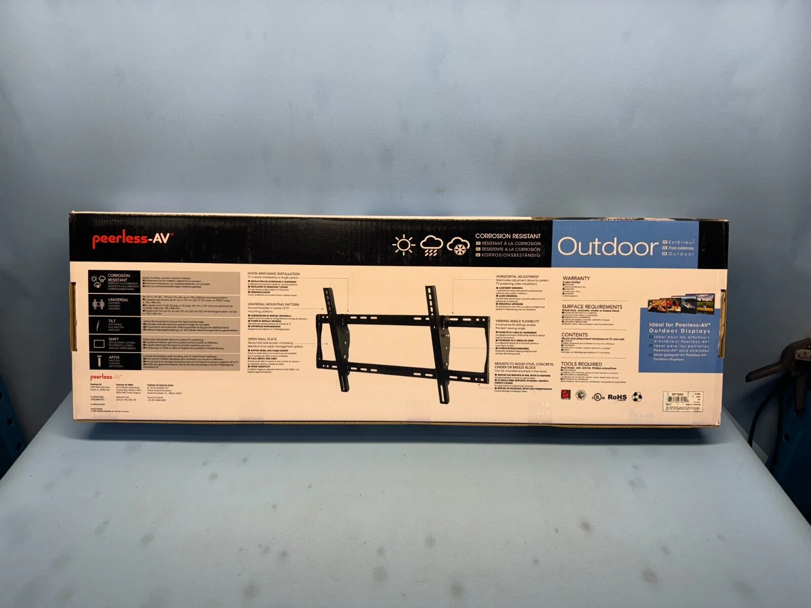 Peerless-AV EPT650 Outdoor Universal Tilt Wall Mount for 32" - 75" Displays - Image 3