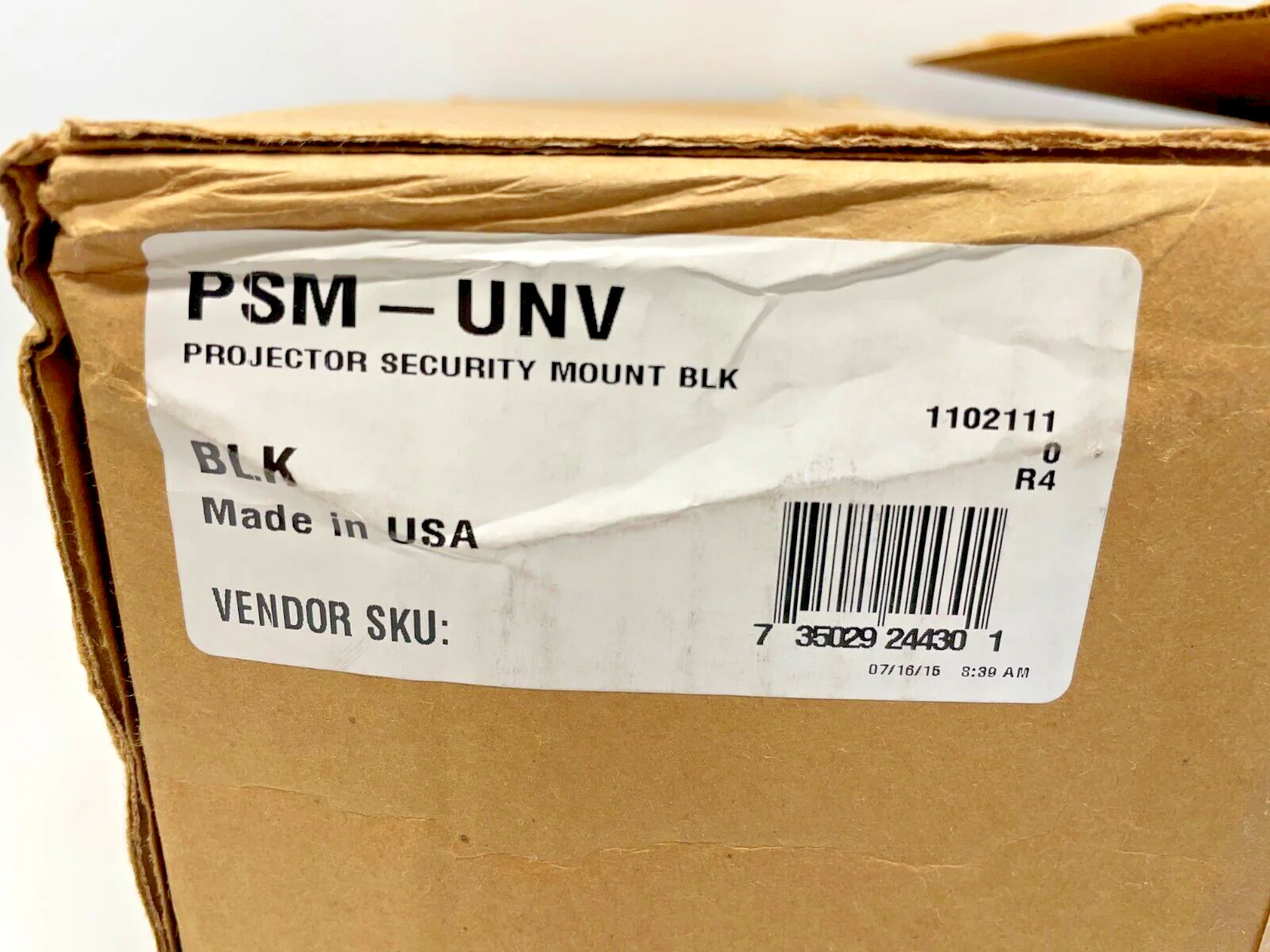 Peerless-AV PSM-UNV Universal Projector Security Mount (White) - Image 2