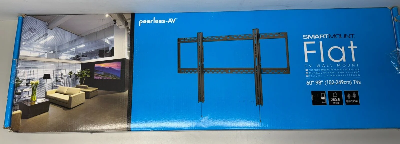 peerless-AV SF680P SmartMount Flat Universal TV Wall Mount 60"-98" TVs - Image 2