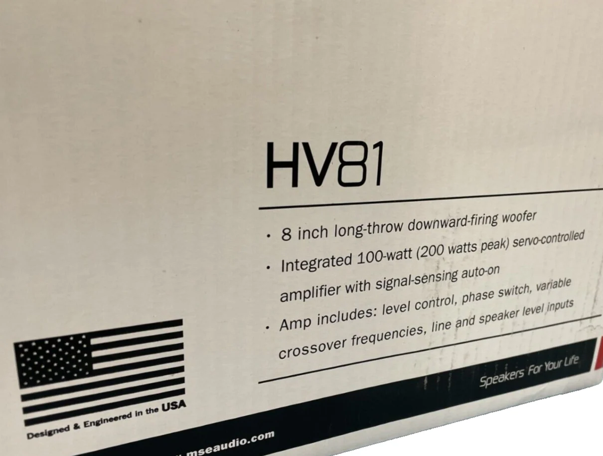 Phase Technology HV81 Down-Firing 8" Audio Subwoofer Sub Woofer Bass Speaker - Image 3