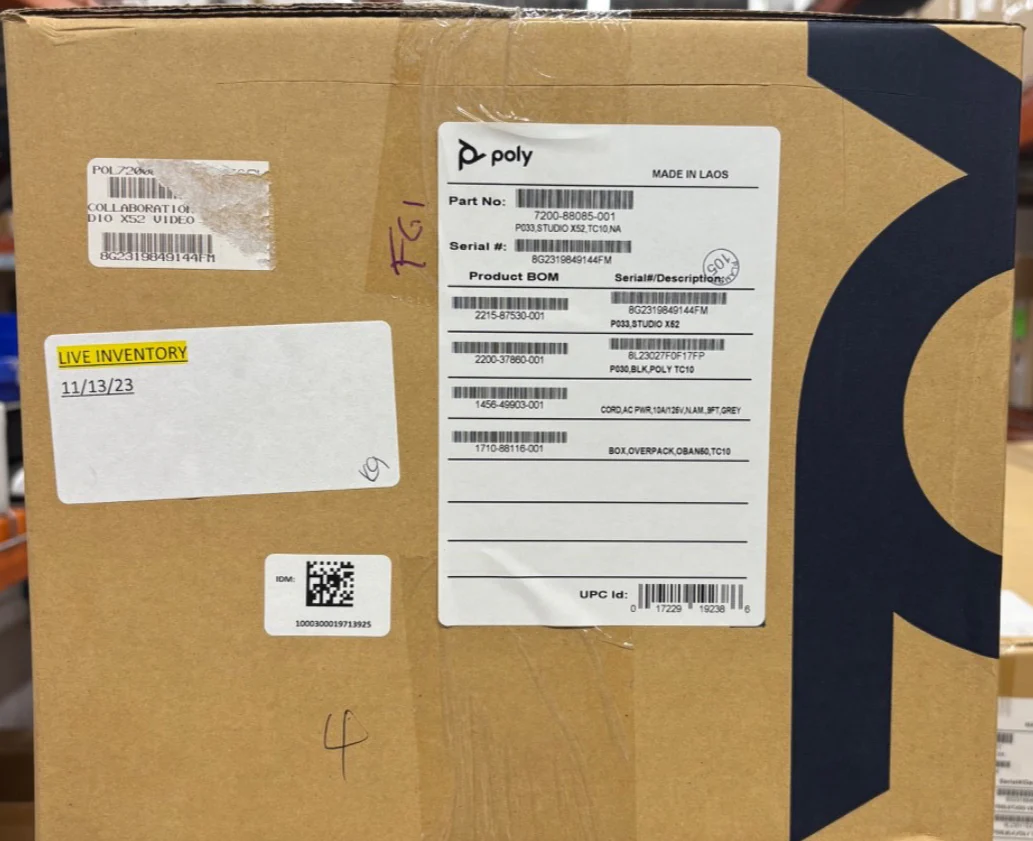Poly 7200-88085-001 Studio X52 & TC10 Video Conference System