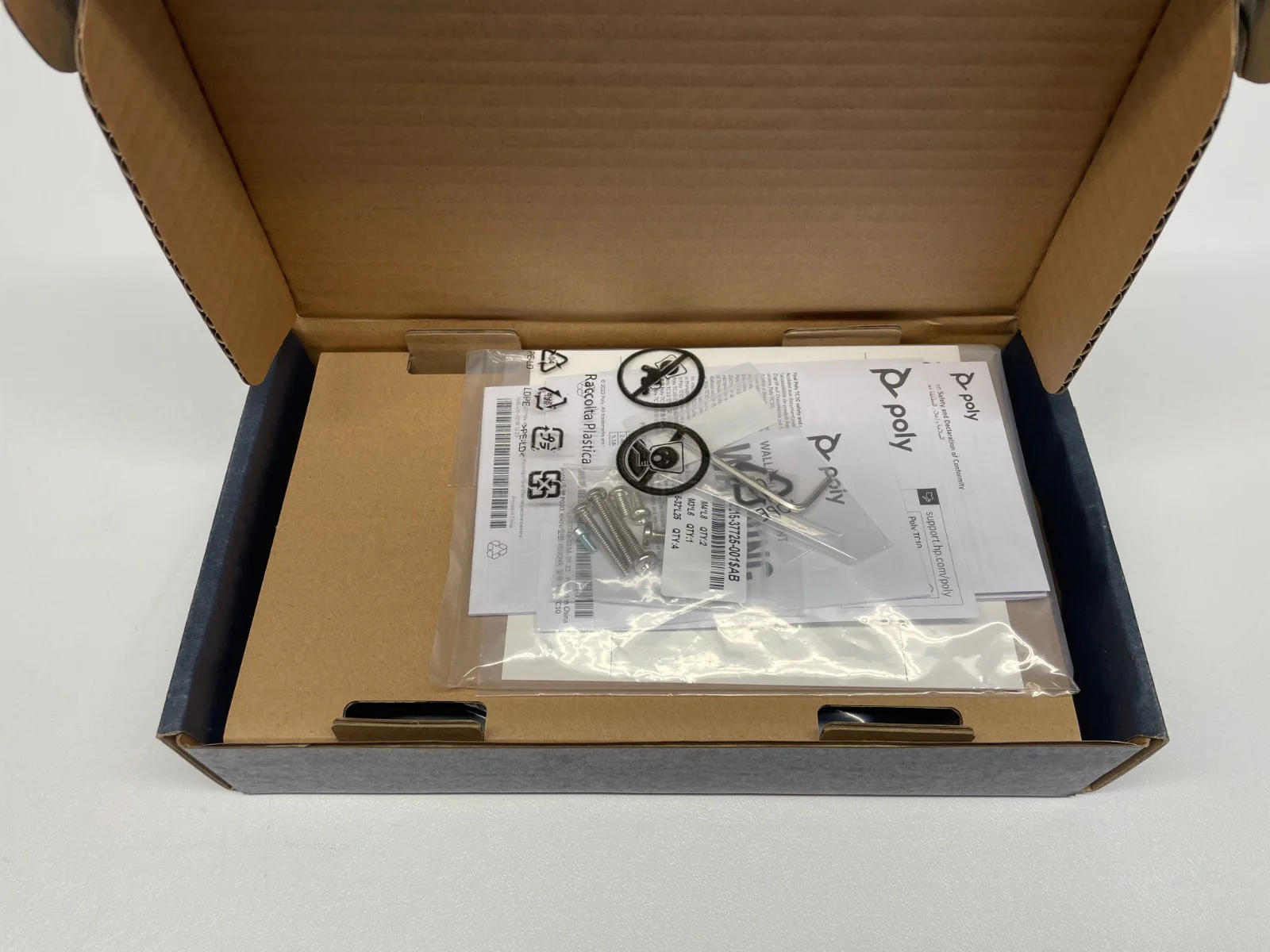 Poly 874P8AA Wall Mount for Poly TC10 Touch Panel (Black)    LOT OF 2 - Image 3