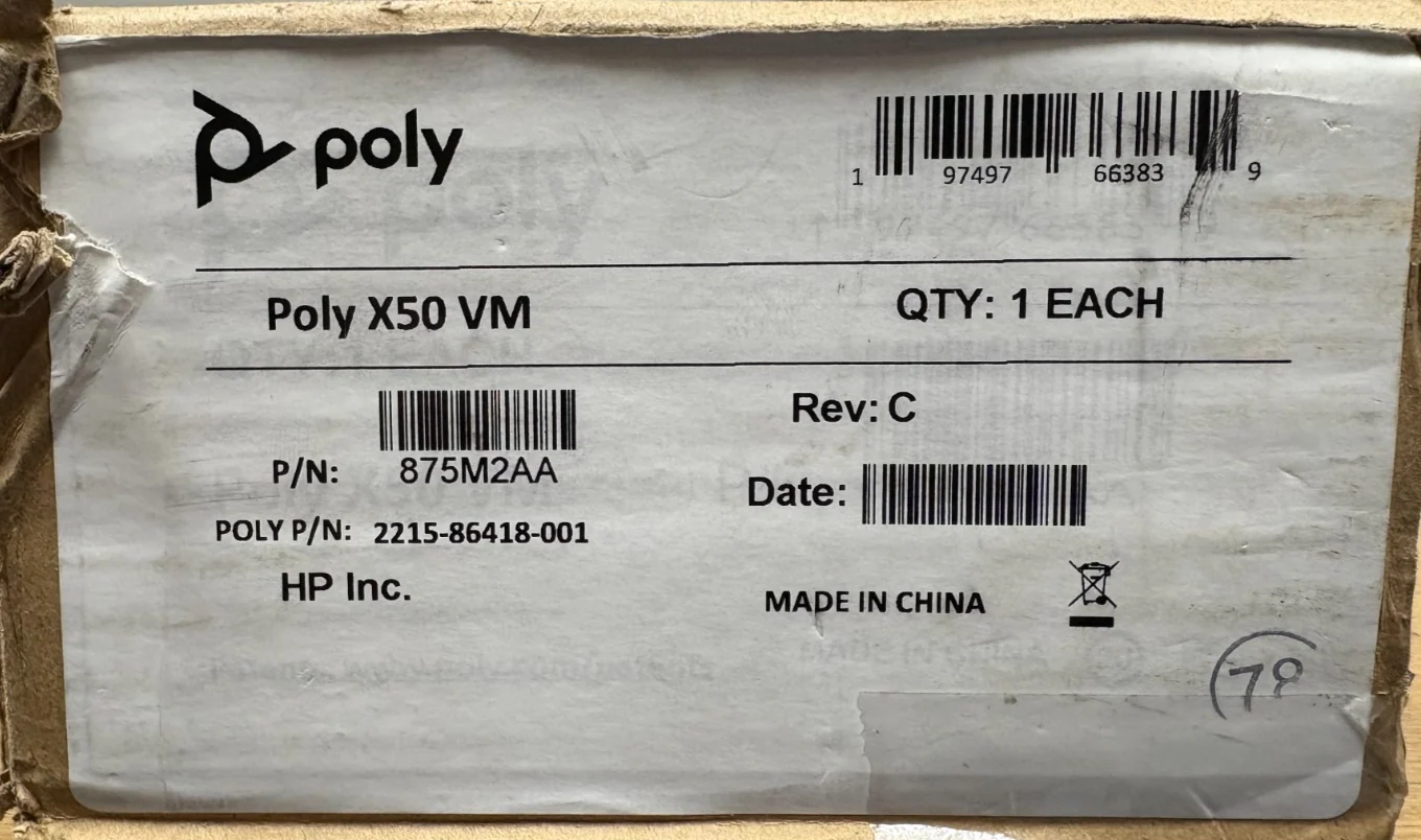 Poly Studio X50 VM - Display Kit VESA Mount (P/N: 2215-86418-001)