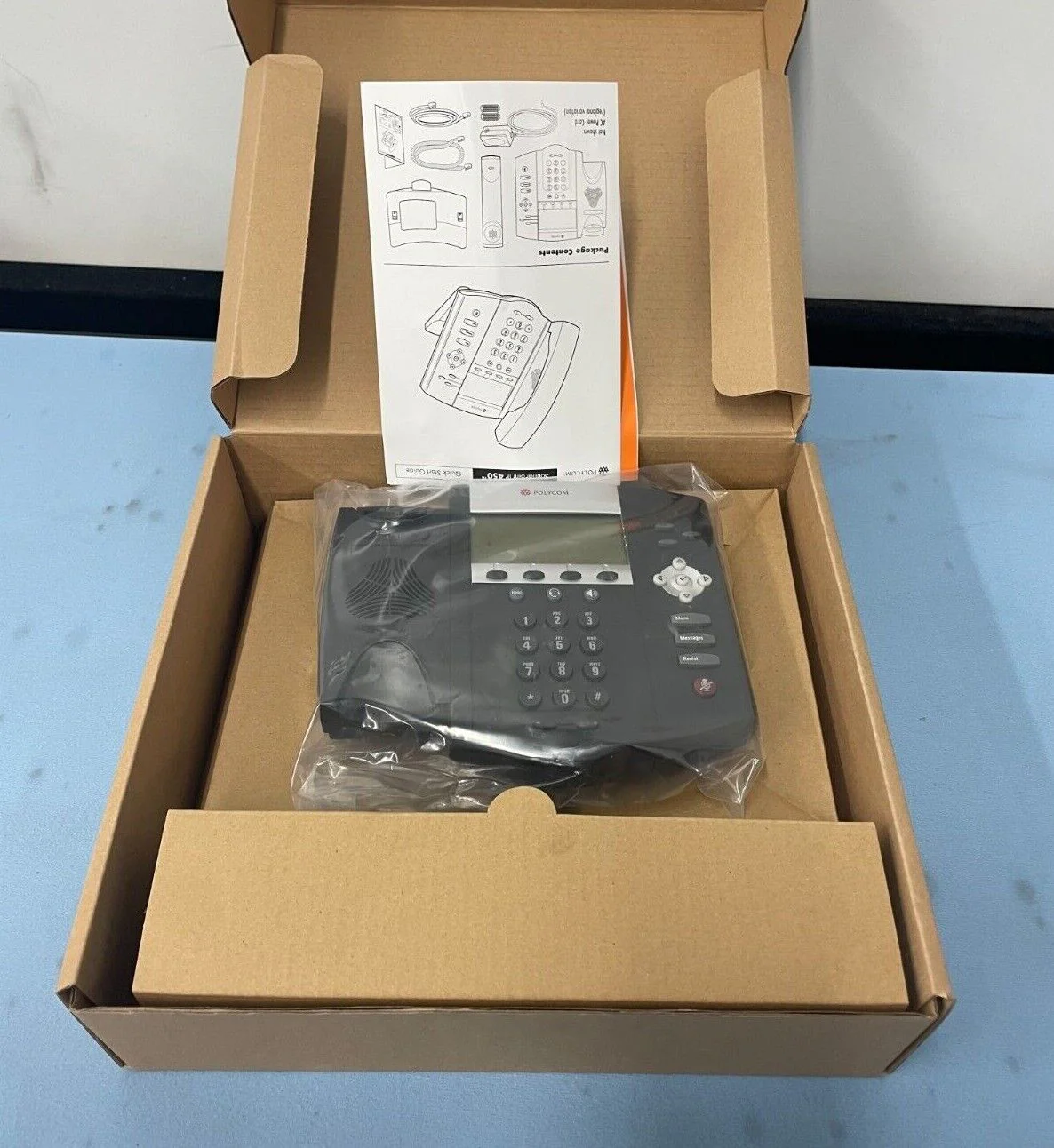 Polycom 2200-12450-001 SoundPoint IP 450 3-Line SIP Telephone