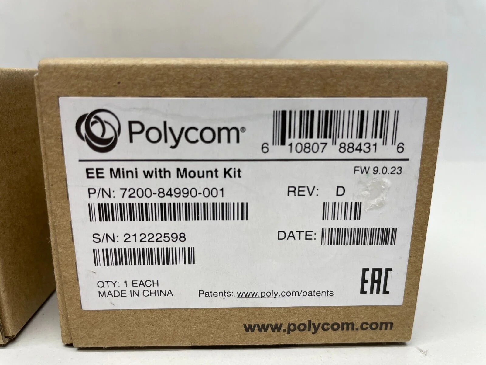 Polycom Eagle Eye Mini Camera with Mount Kit 7200-84990-001 LOT OF 2 - Image 2