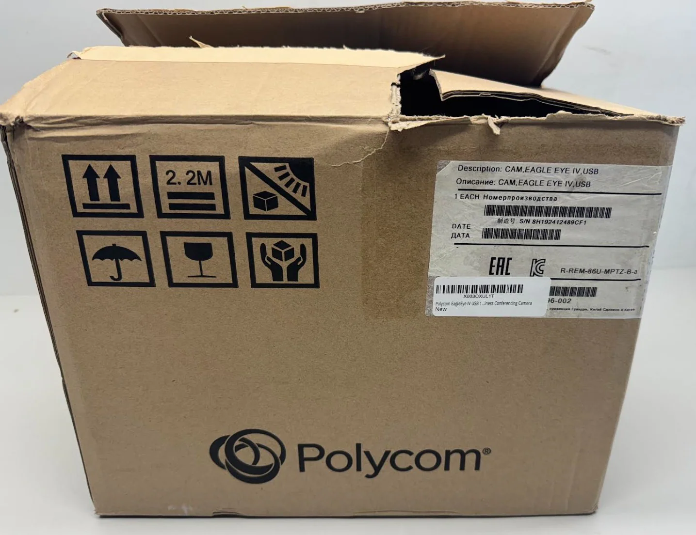 Polycom MPTZ-10 Eagle Eye IV 12x 1080P Video Conferencing Camera - Image 3