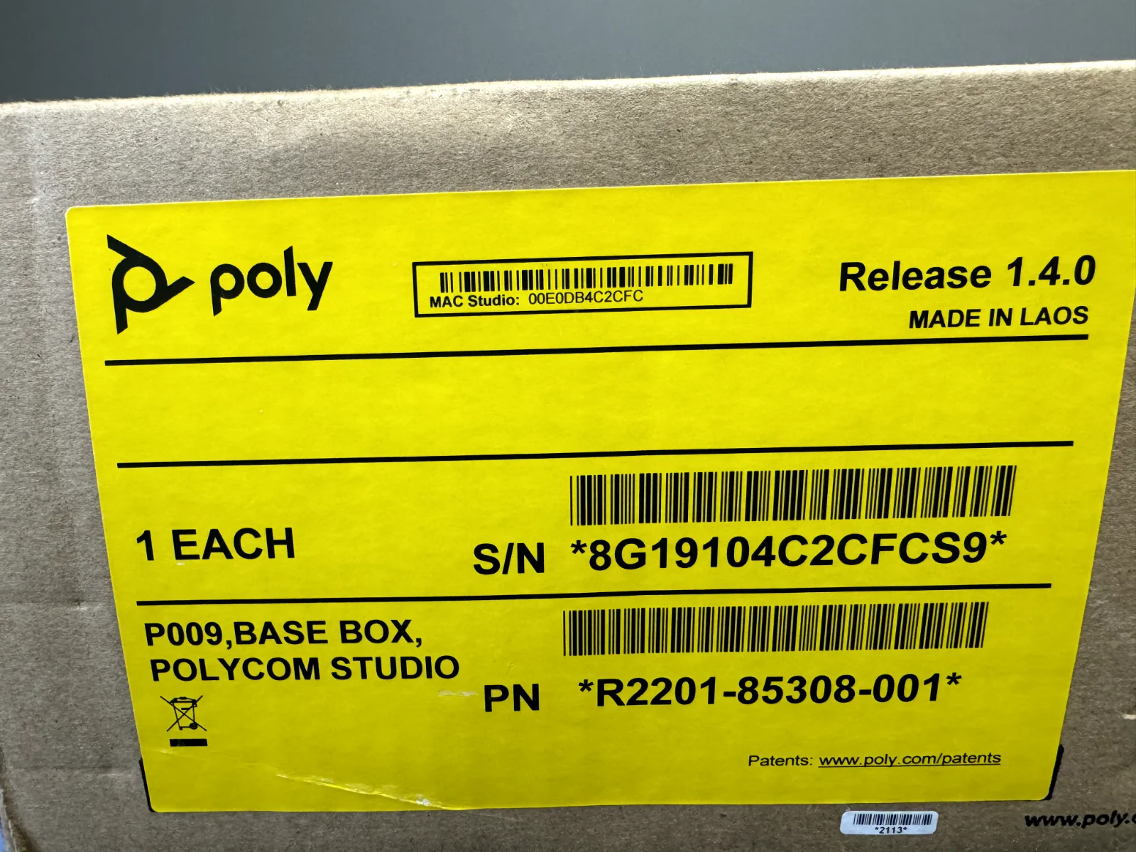 Polycom Poly Studio 2201-85308-001 P009 USB Video Bar - Image 2