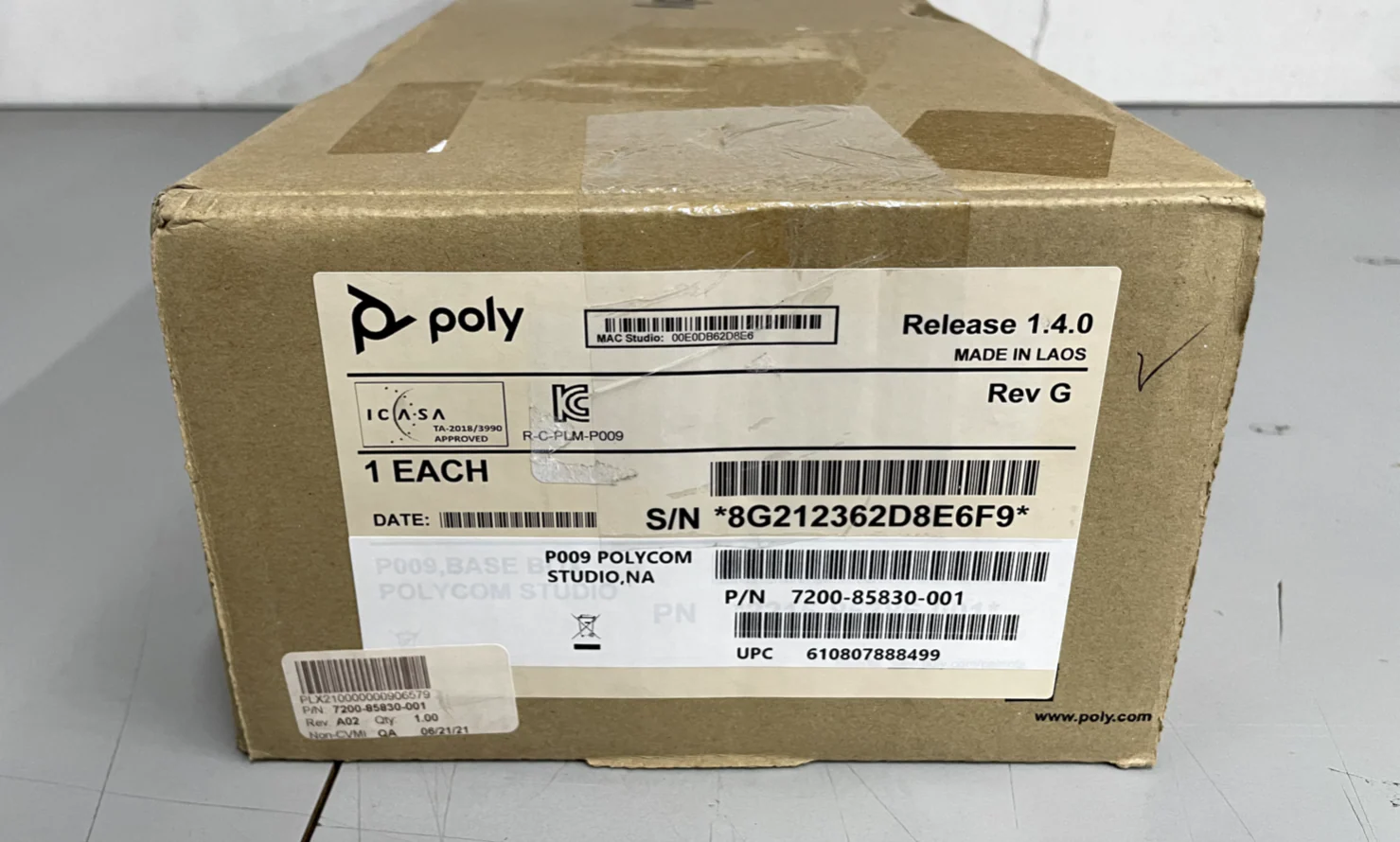 Polycom Poly Studio P009 4K HD USB Video Conference System 7200-85830-001 - Image 2