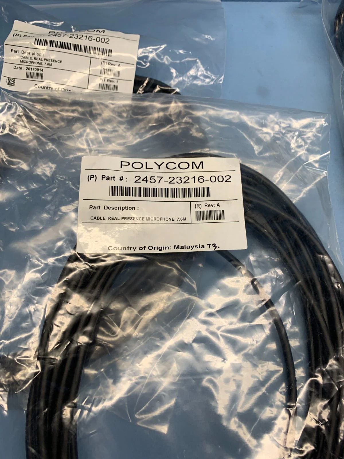 Polycom RealPresence Group Microphone and Camera Cables (LOT OF 8 CABLES) - Image 2