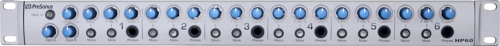 PreSonus HP60 Audio 6-Channel Headphone Mixing/Distribution/Monitoring System - Image 3