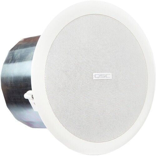 QSC AC-C6T AcousticCoverage Series 6" 2-Way 30W Ceiling Loudspeaker Pair, White - Image 2