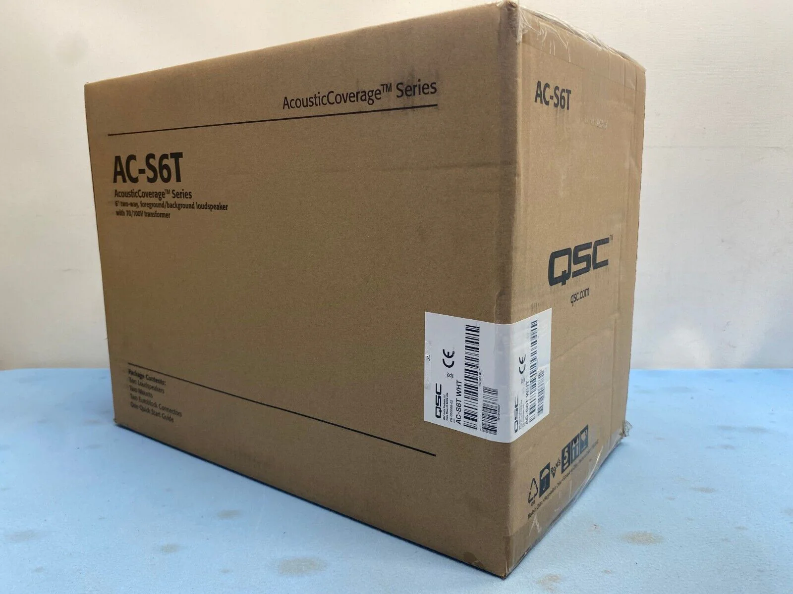 QSC AC-S6T WHT Acoustic Coverage Series 6.5 30W Loudspeaker Single w/Transformer - Image 2