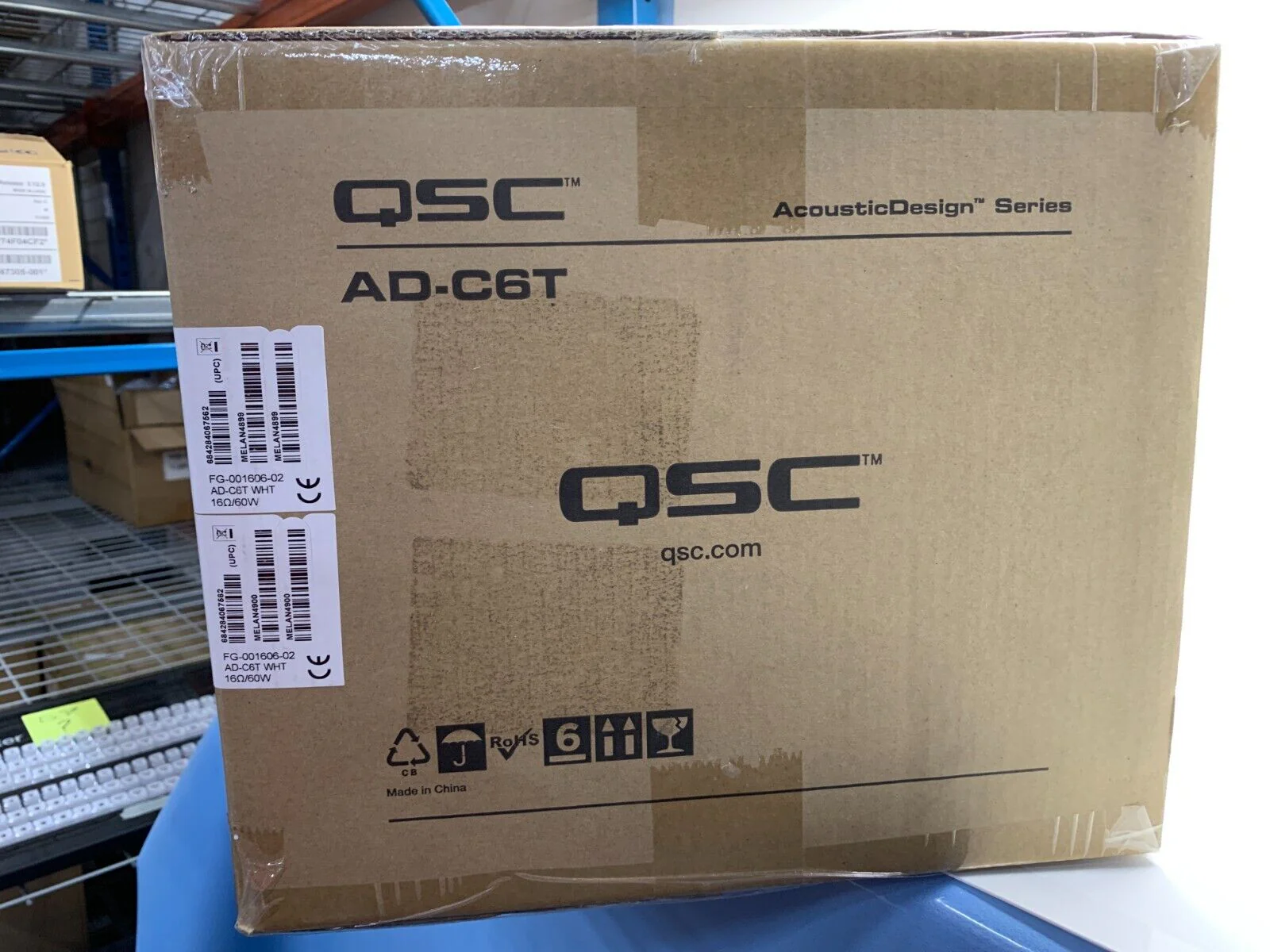 QSC AD-C6T AcousticDesign 6.5" 2-Way Ceiling Loudspeaker (Pair, White) - Image 2