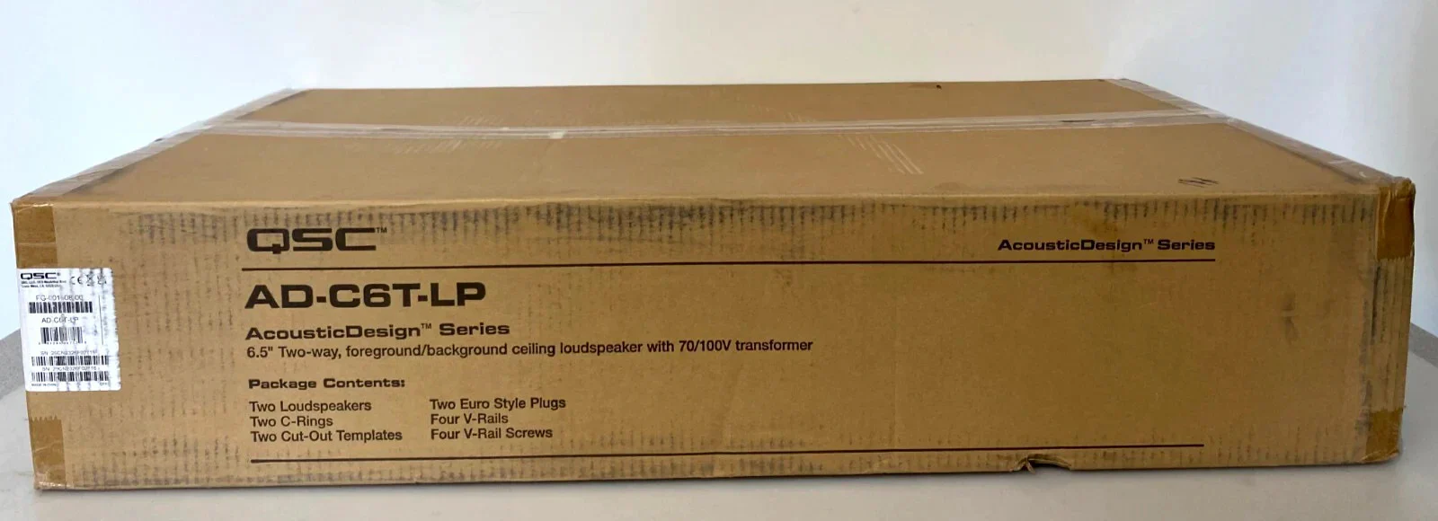 QSC AD-C6T-LP Low Profile Ceiling Loudspeaker (P/N: FG-001608-00) - Image 2