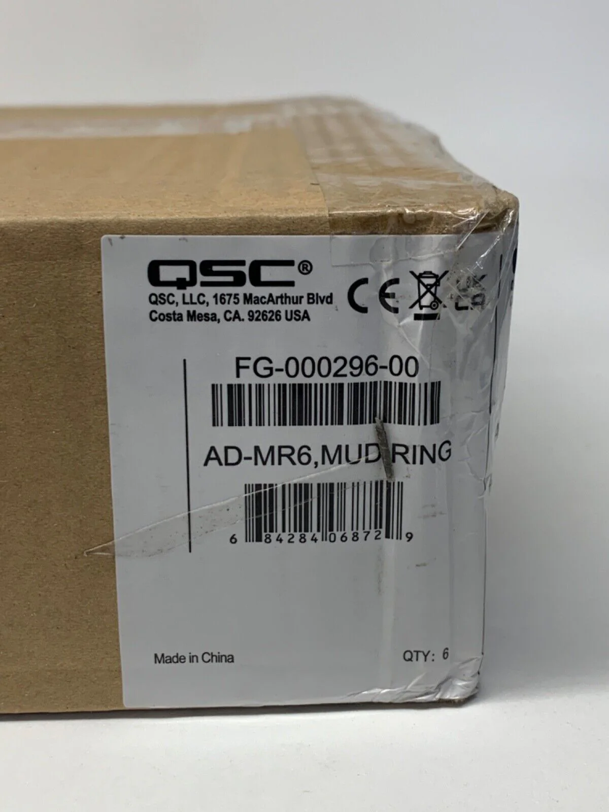 QSC AD-MR6 Mud Ring for AD-C4T-LP & AD-C6T 2-Way Ceiling Loudspeaker (6-Pack) - Image 2