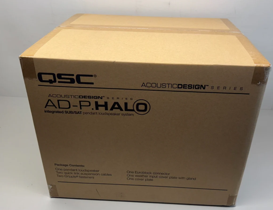 QSC AD-P.HALO Sub/Satellite Pendant Loudspeaker System (Black) - Image 2
