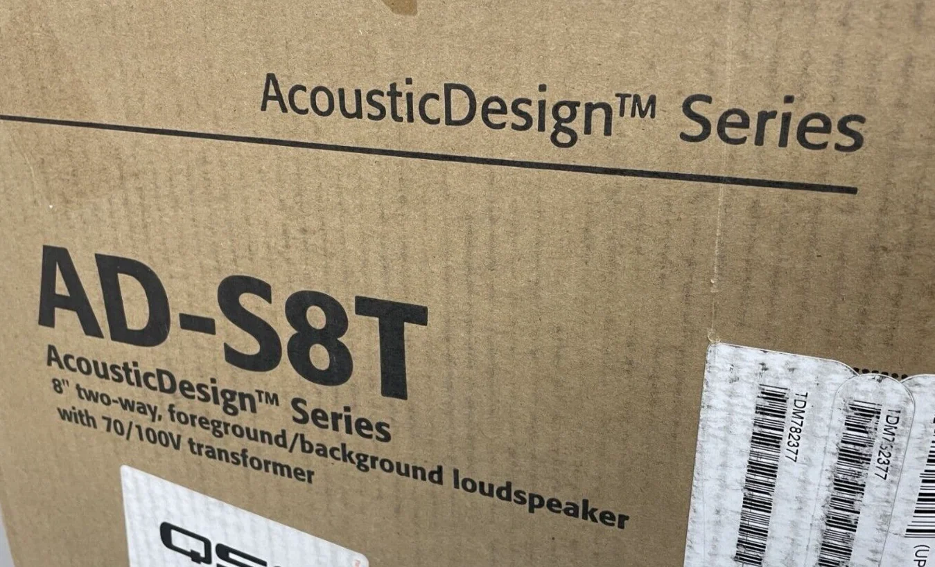 QSC AD-S8T AcousticDesign Series 8" 2-Way Surface Mount Pro Audio Speaker BLACK - Image 2
