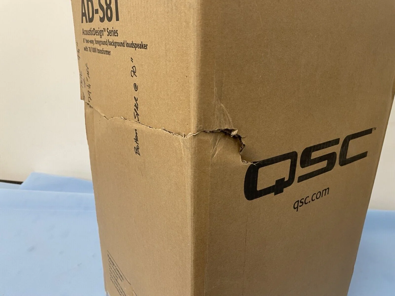 QSC AD-S8T AcousticDesign Series 8" 2-Way Surface Mount Pro Audio Speaker BLACK - Image 3