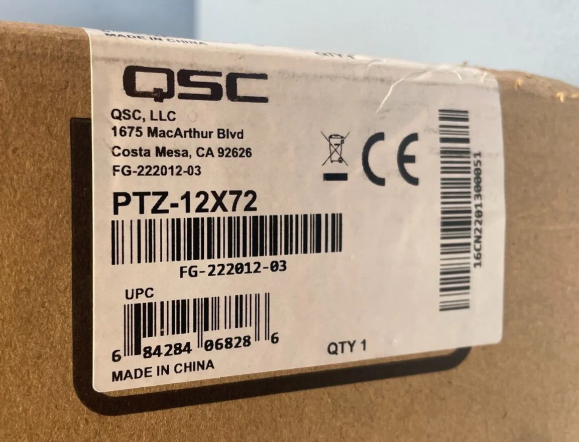 QSC PTZ-12X72 Conference Camera For Q-SYS Platform FG-222012-03 - Image 2