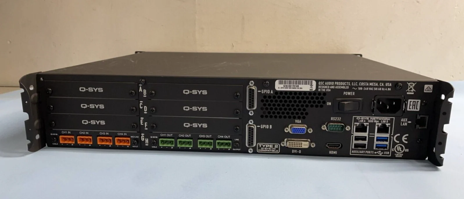 QSC Q-SYS Core 500i Integrated System Platform Digital DSP Control Processor and - Image 3