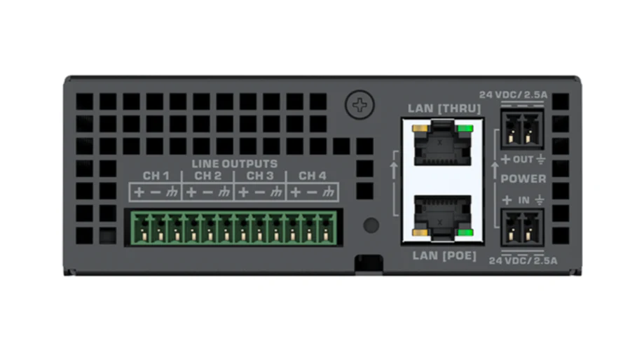 QSC Q-SYS QIO-L4o Peripheral - 4 Line Output Network Audio I/O Expander