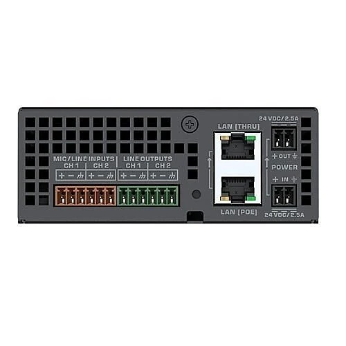 QSC QIO-ML4I Q-SYS QIO Series Network Audio I/O Expanders for QSC, BLACK NOB - Image 2