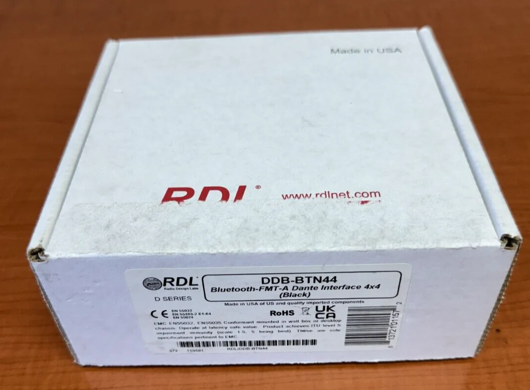 RDL DDB-BTN44 Wall-Mounted Bi-Directional Line-Level Bluetooth Dante Interface - Image 4