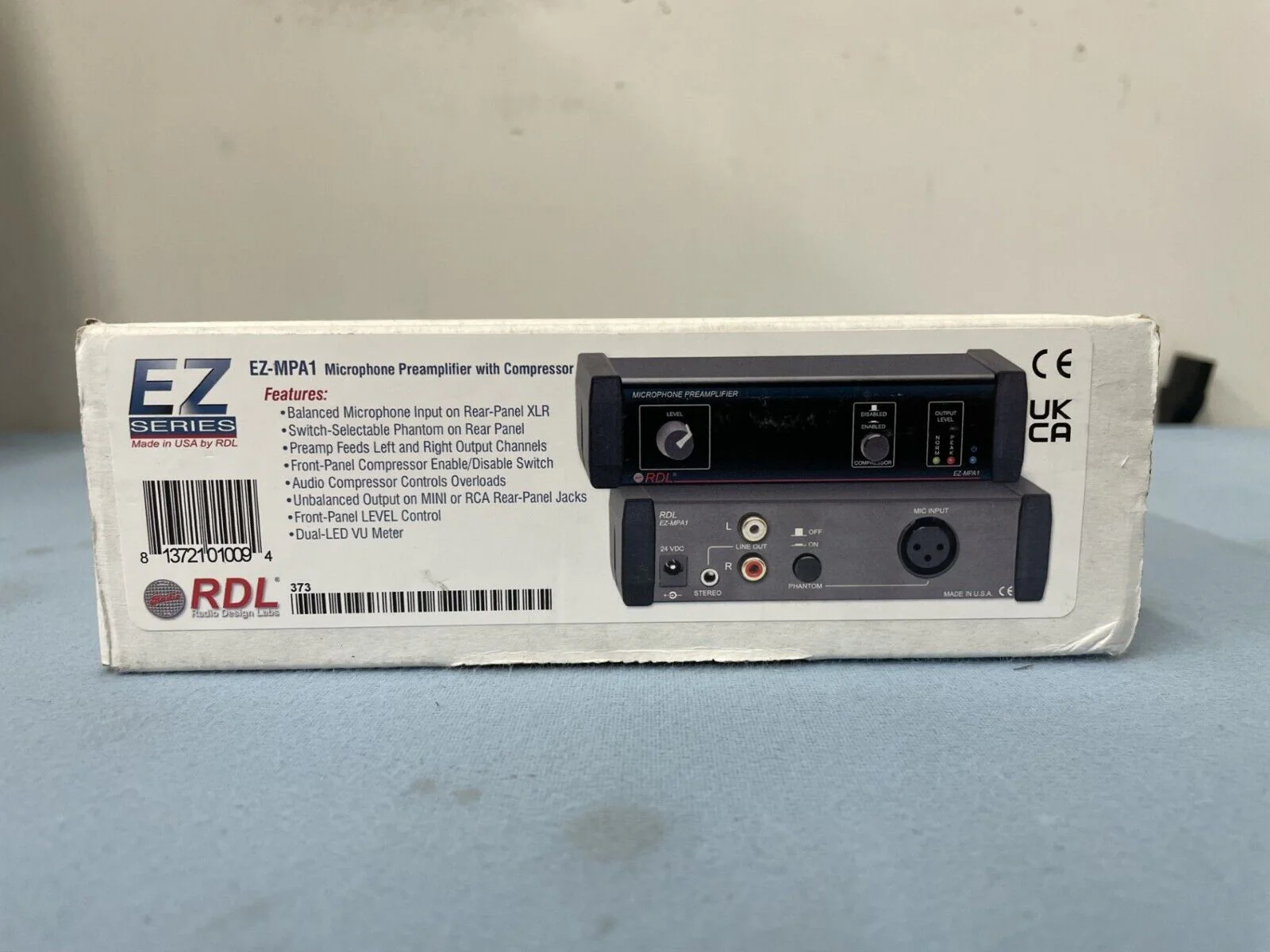 RDL EZ-MPA1 Microphone Preamplifier - Stereo Output with Compressors - Image 3