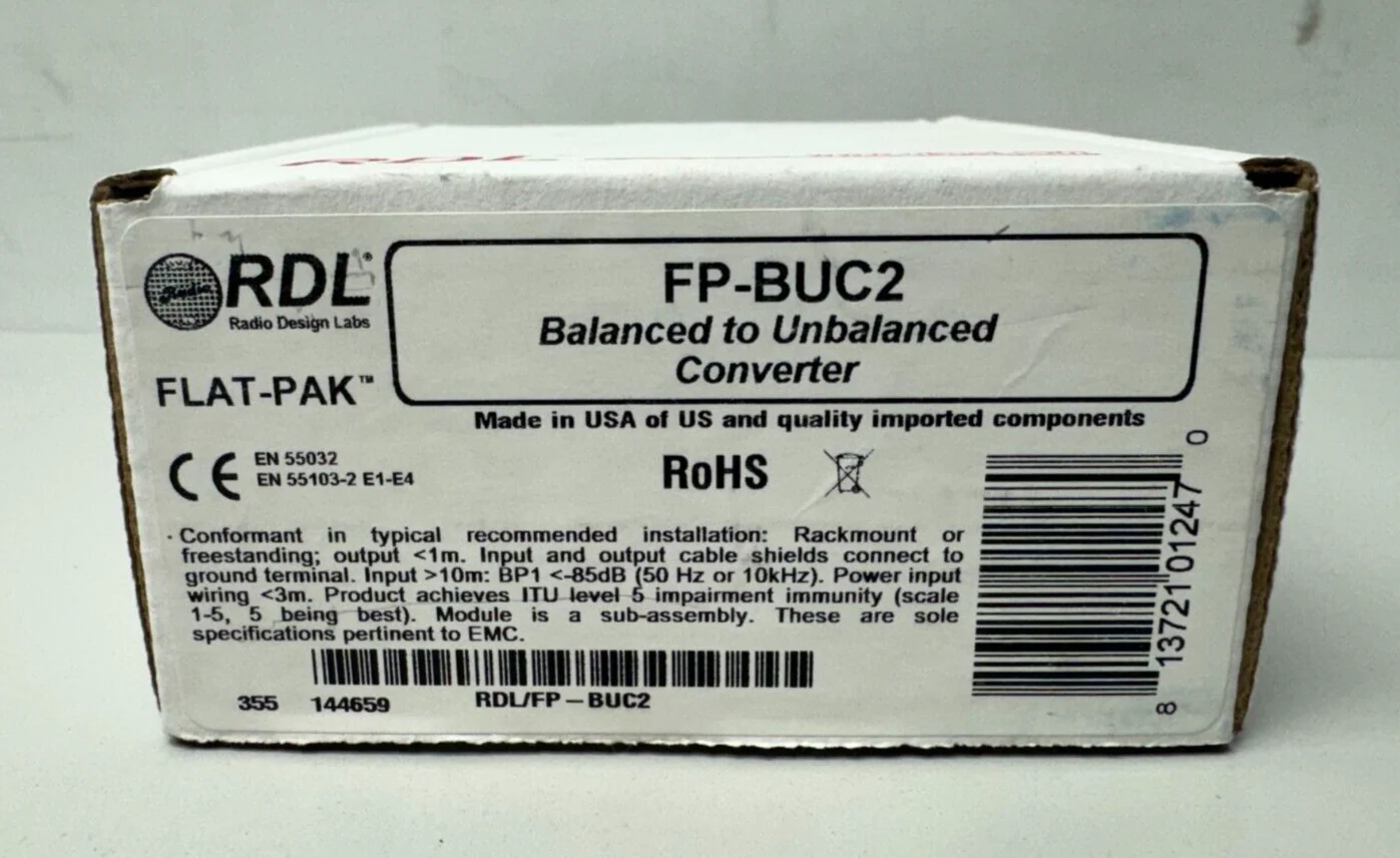 RDL FP-BUC2 2-Channel Balanced to Unbalanced Converter - Image 2