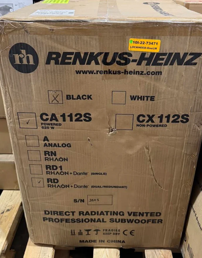 Renkus-Heinz CA112S-RD 12" Powered Sub with RHAON, Dante, SA625-RD Amp Module - Image 3