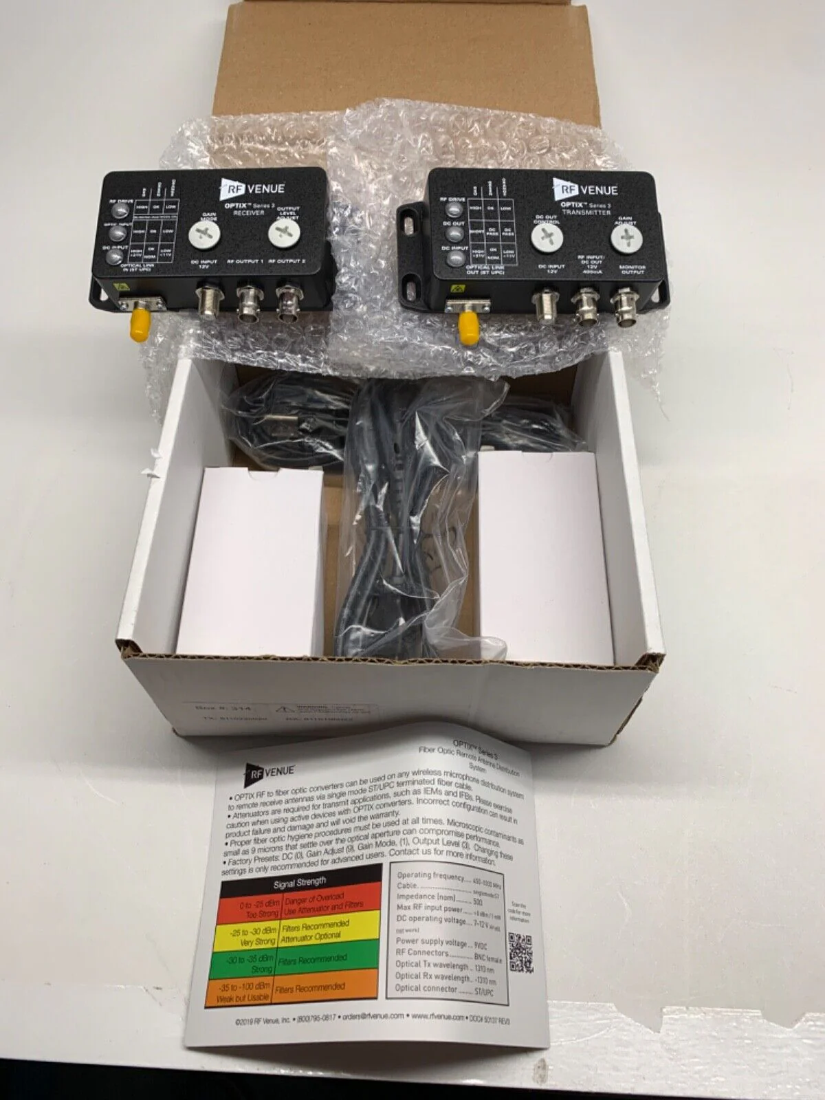 RF Venue Optrix Series 3 Fiber Optic Remote Antenna Distribution System - Image 2