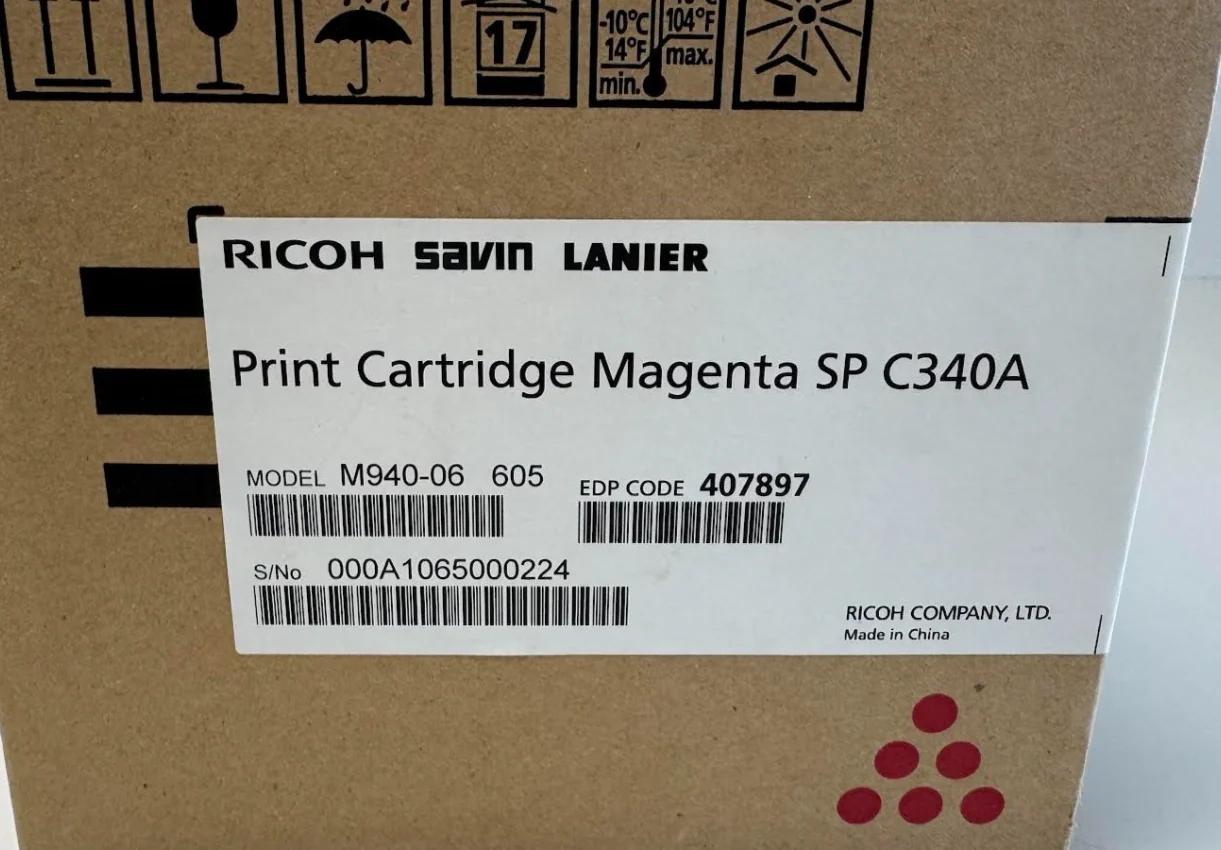Ricoh SP-C340A 407897 | Original Ricoh Toner Cartridge - Magenta - Image 3