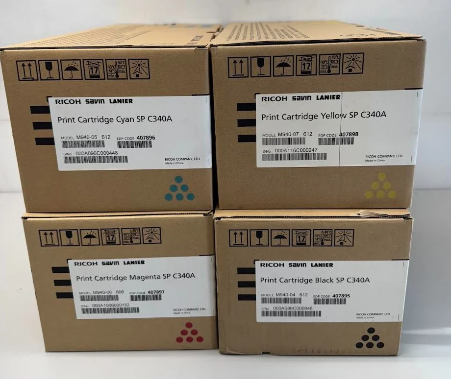 Ricoh SP-C340A Set | Black, Cyan, Magenta, Yellow | Original Ricoh Laser Toner - Image 2