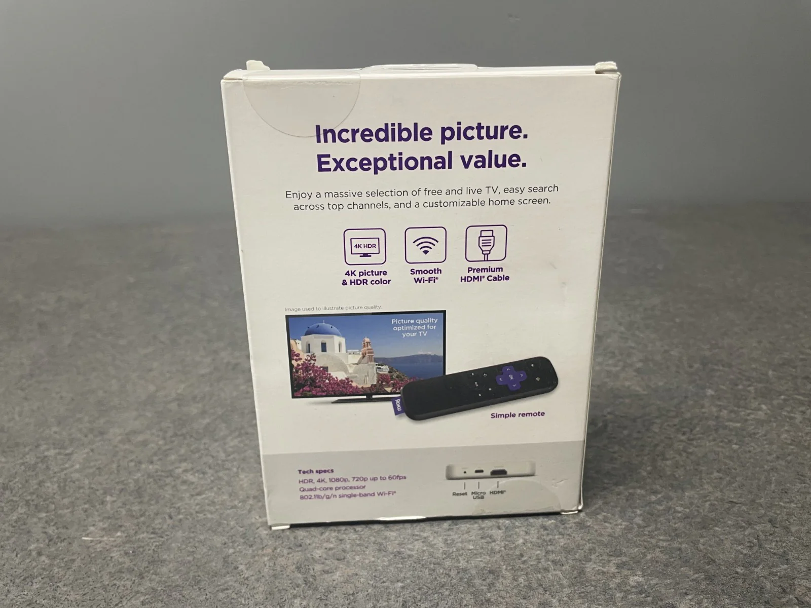 Roku Premiere 4K HDR Streaming Media Player with HDMI Cable & Remote - Image 2