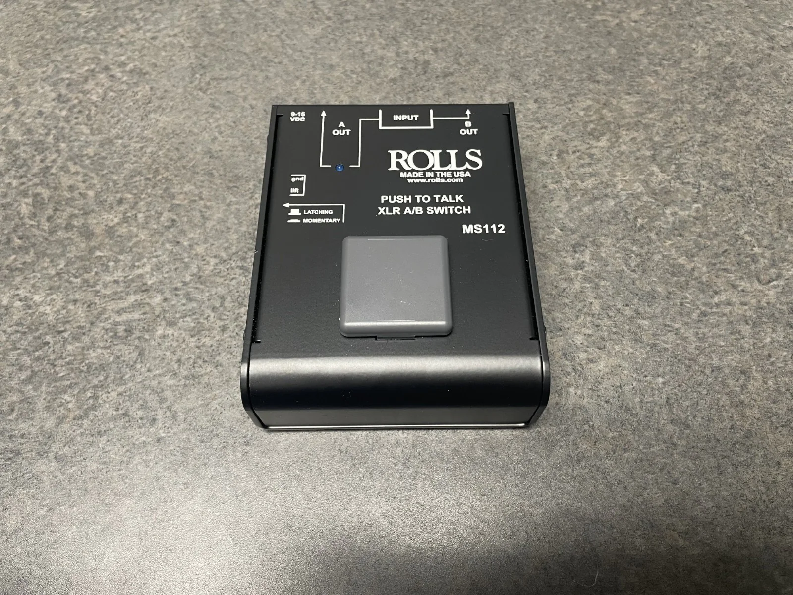 Rolls MS112 Push to Talk XLR A-B Switch - Image 4