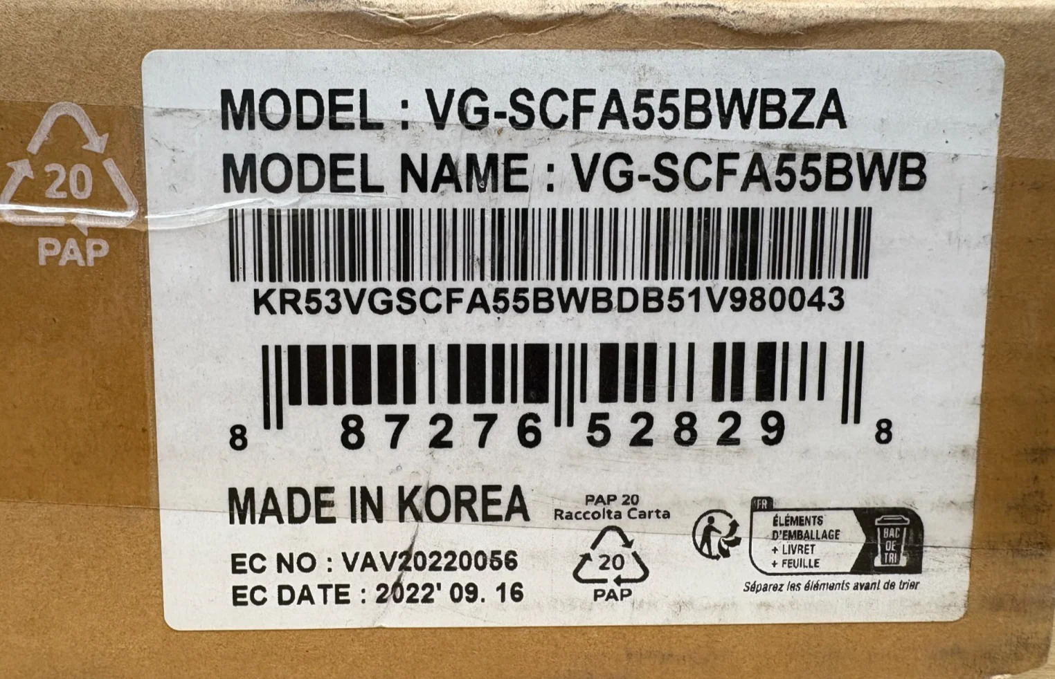 Samsung - 55” The Frame Customizable Bezel / Modern Brown (P/N: VG-SCFA55BWBZA)